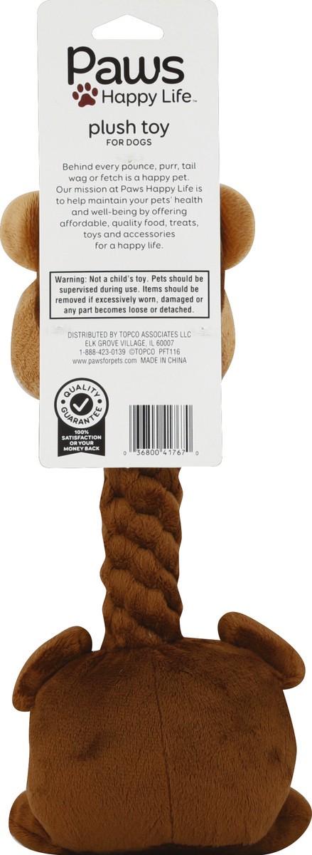 slide 2 of 6, Paws Happy Life Plush Toy For Dogs Makes Noise, 1 ct