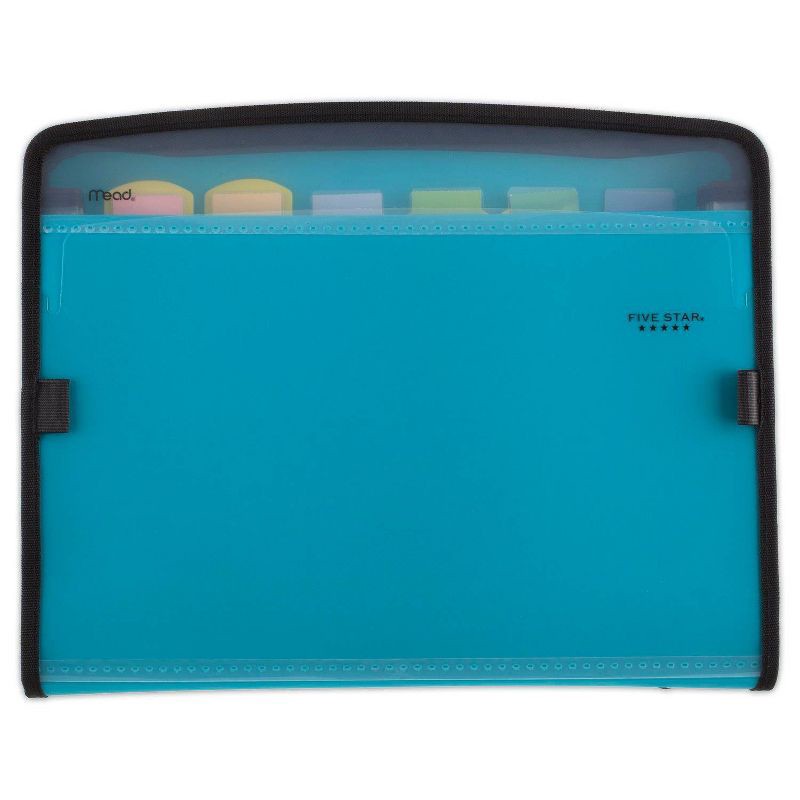 slide 11 of 13, Five Star 7 Pocket Expanding File Folder with Zipper (Color Will Vary), 1 ct