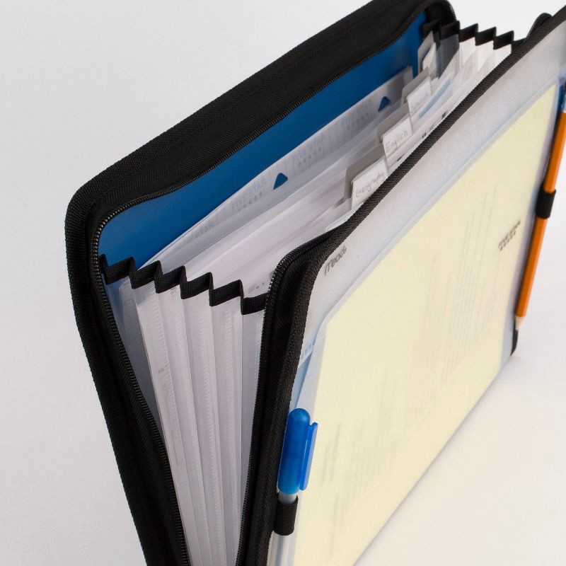 slide 3 of 13, Five Star 7 Pocket Expanding File Folder with Zipper (Color Will Vary), 1 ct