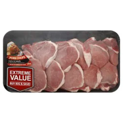 Pork Loin Assorted Chops Thin Value Pack - 3 Lb