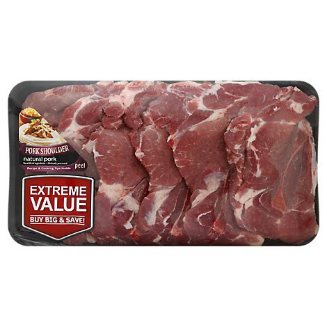 slide 1 of 1, Meat Counter Pork Steak Shoulder Blade Value Pack - 3.50 Lb, per lb