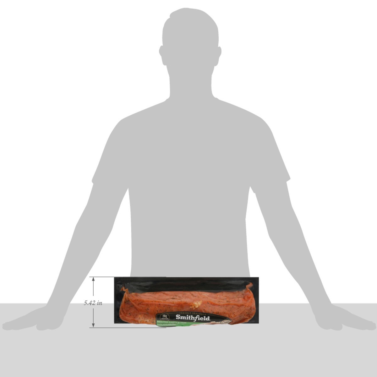 slide 7 of 12, Smithfield Garlic & Herb Pork Loin Fillet - 27.2 Oz, 23 oz