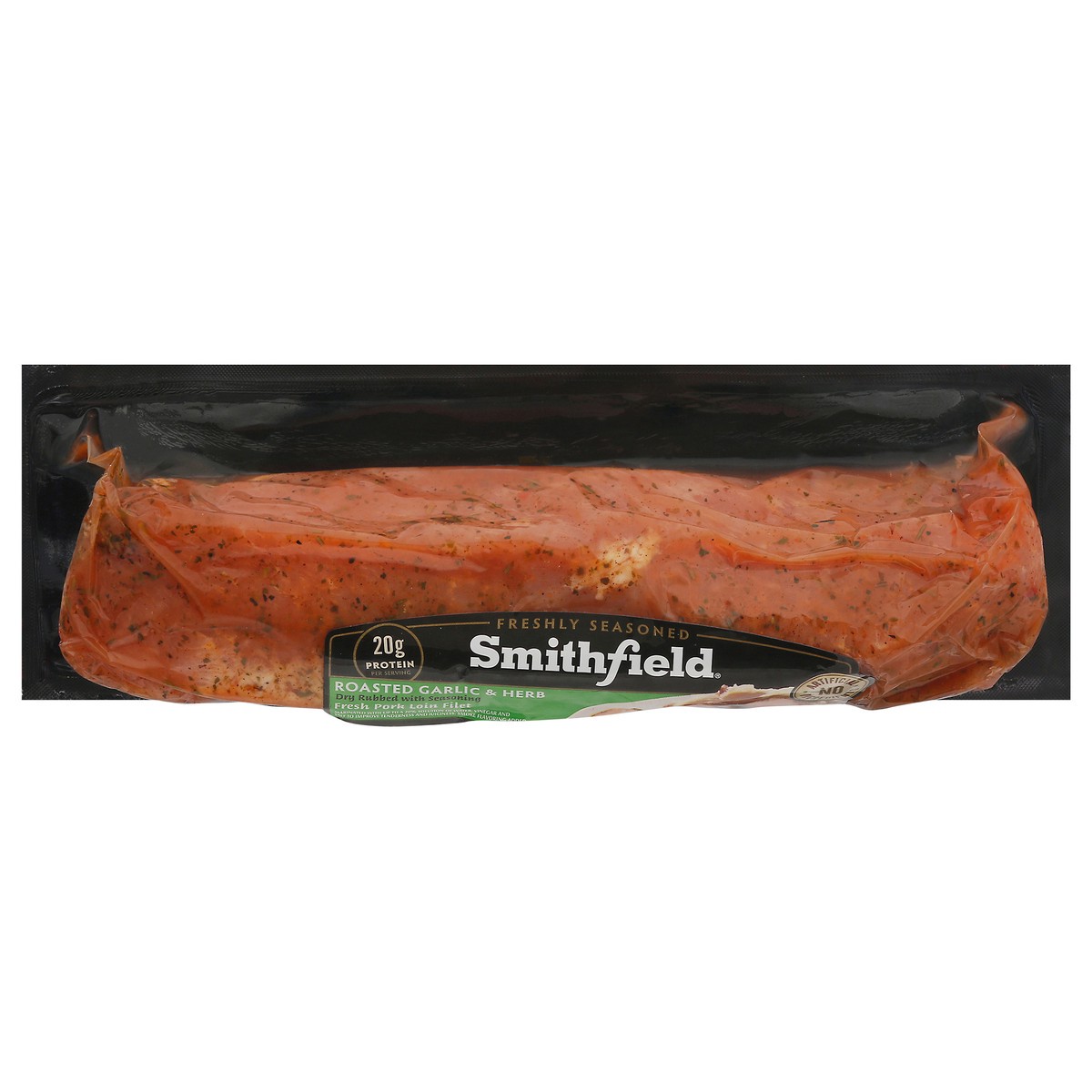 slide 12 of 12, Smithfield Garlic & Herb Pork Loin Fillet - 27.2 Oz, 23 oz
