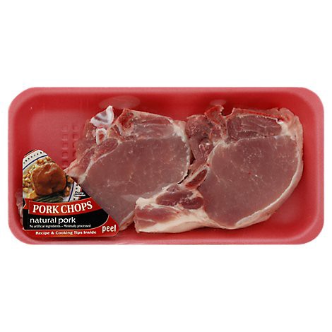 slide 1 of 1, Pork Loin Chops Bone In - 1.50 Lb, per lb