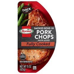 Hormel Pork Chop Smoked Bone In Thin Cut - 15 Oz