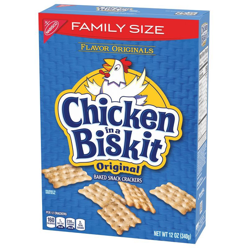 slide 2 of 8, Chicken in a Biskit Original Baked Snack Crackers - 12oz, 12 oz