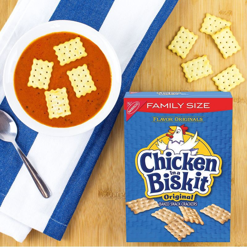 slide 3 of 8, Chicken in a Biskit Original Baked Snack Crackers - 12oz, 12 oz