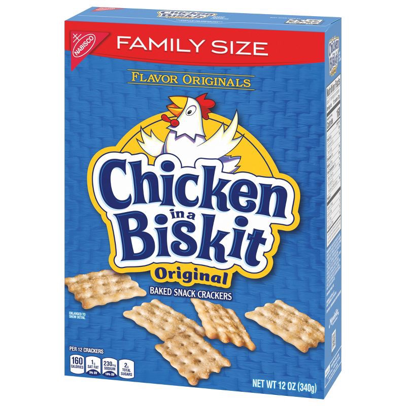 slide 5 of 8, Chicken in a Biskit Original Baked Snack Crackers - 12oz, 12 oz