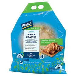 Perdue Whole Seasoned Roaster No Antibiotics Ever Oven Ready In Ovenable Bag - 96 Oz