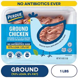 Perdue No Antibiotics Ever Ground Chicken Tray Pack - 16 Oz