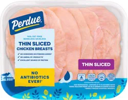 Perdue Fresh Thin Sliced Boneless Skinless Chicken Breasts - 1.25 Lb