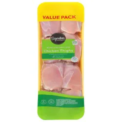 Signature Select Chicken Thigh Bone In Value Pack - 4.5 Lb