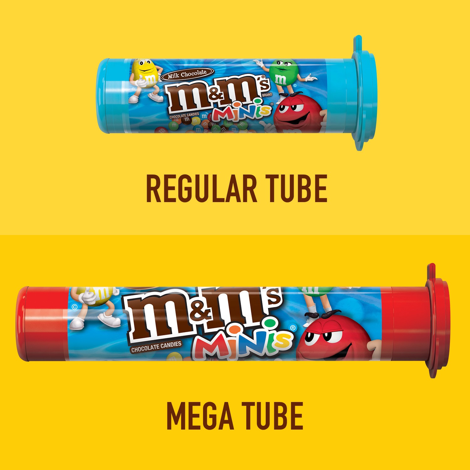 slide 4 of 8, M&M's Minis Milk Chocolate Candy, 1.77 oz Mega Tube (Packaging May Vary), 1.77 oz