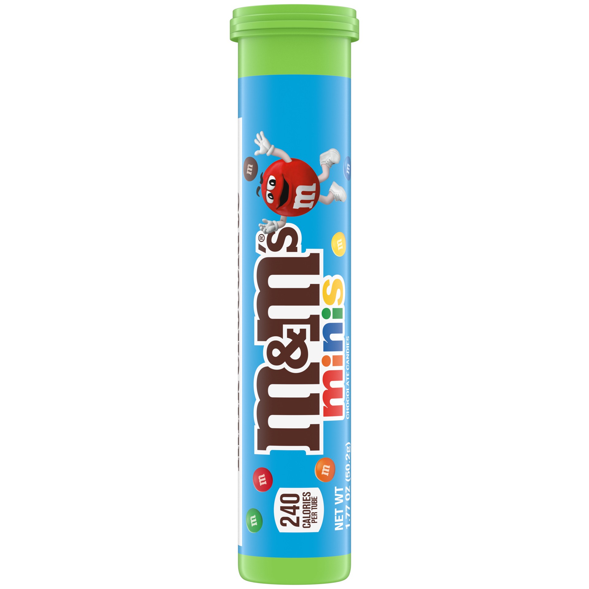 slide 1 of 8, M&M's Minis Milk Chocolate Candy, 1.77 oz Mega Tube, 1.77 oz