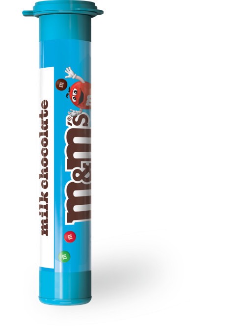 slide 1 of 8, M&M's Minis Milk Chocolate Candy, 1.77 oz Mega Tube (Packaging May Vary), 1.77 oz