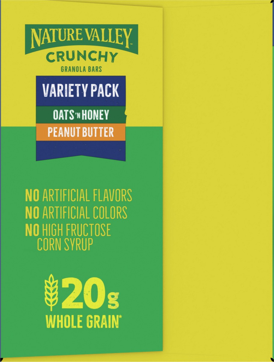 slide 10 of 13, Nature Valley Crunchy Granola Bars, Variety Pack, 48 Bars, 35.76 OZ (24 Pouches), 24 ct