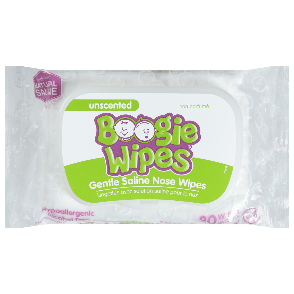 slide 1 of 9, Boogie Unscented Gentle Saline Nose Wipes 30 ea, 30 ct