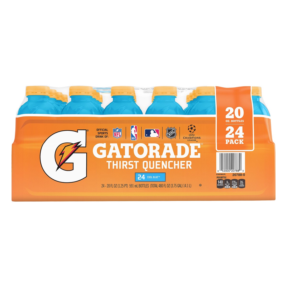 slide 4 of 5, Gatorade 24 Pack Cool Blue Thirst Quencher 24 ea - 24 ct, 24 ct