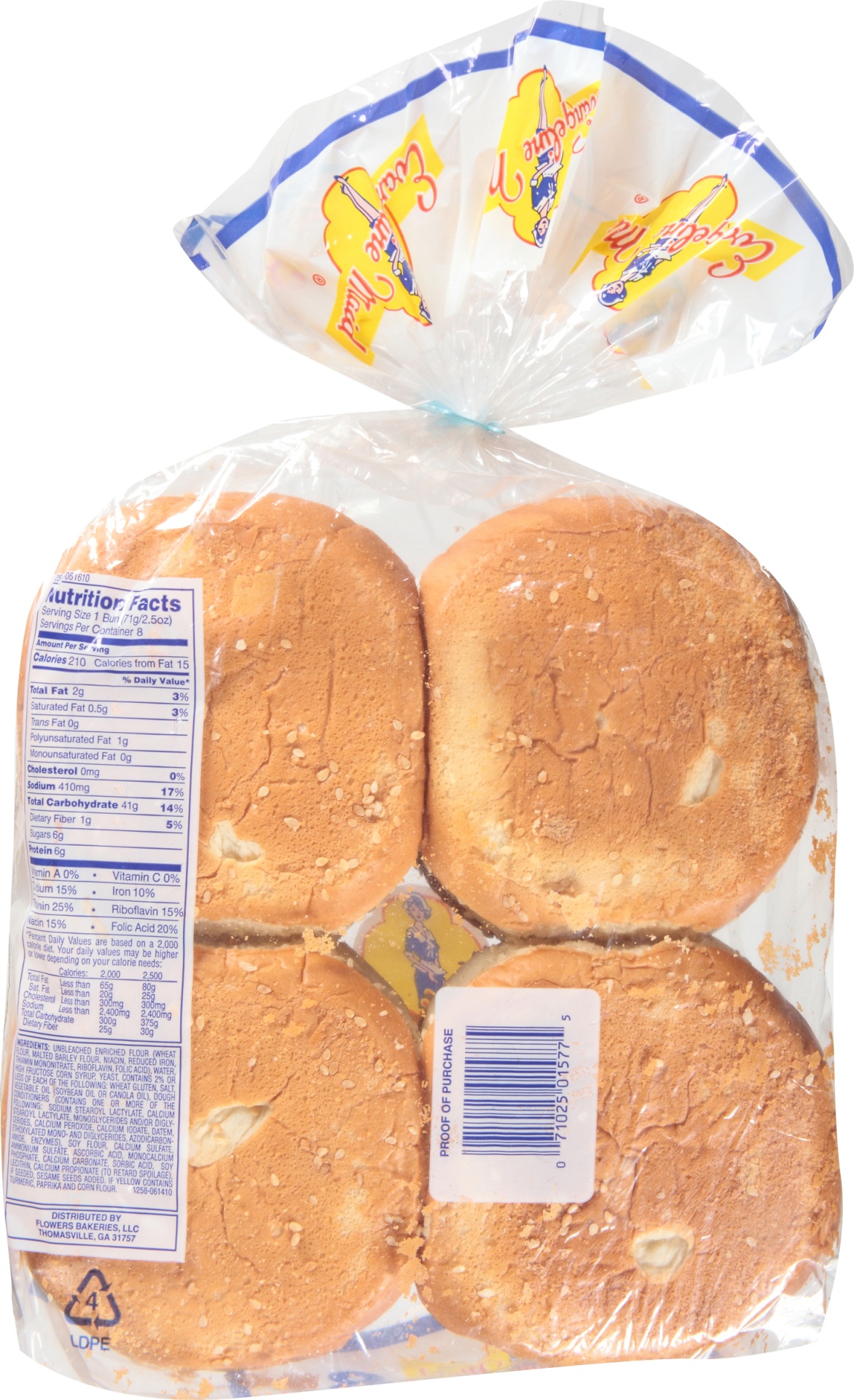 slide 7 of 8, Evangeline Maid Hamburger Buns, 20 oz