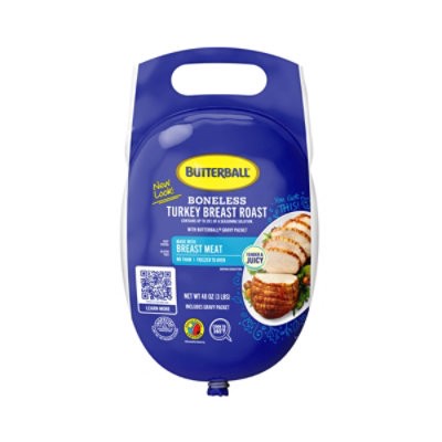 slide 1 of 1, Butterball All Natural Boneless Turkey Breast Roast Frozen - 3 Lb, 48 oz