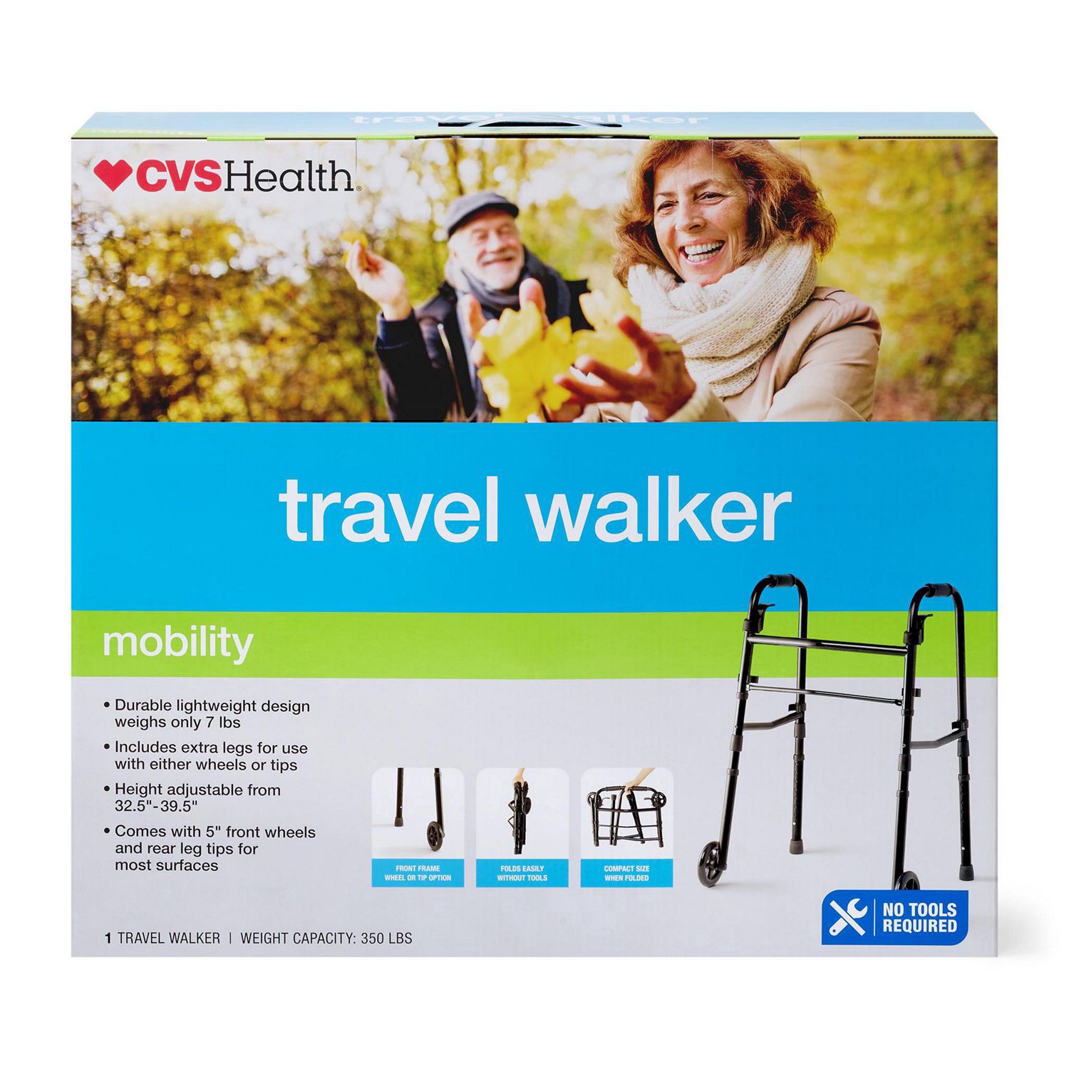 slide 2 of 5, Cvs Travel Walker, 1 ct