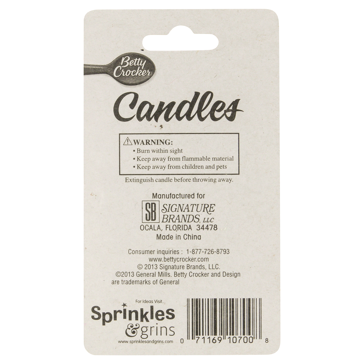 slide 2 of 2, Betty Crocker Black & White Birthday Candles, 12 ct