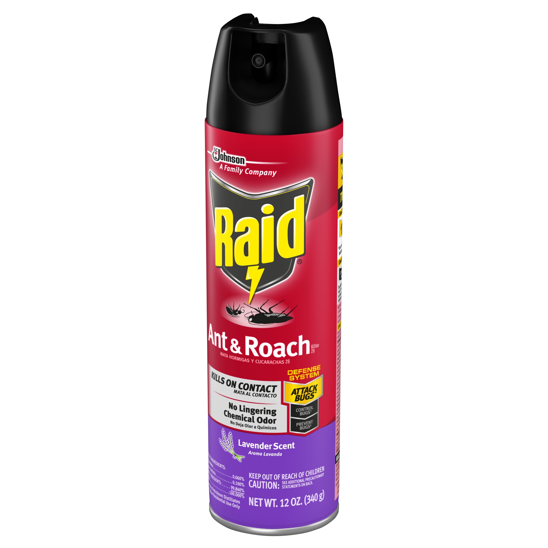 slide 4 of 5, Raid Ant & Roach Lavender, 12 oz