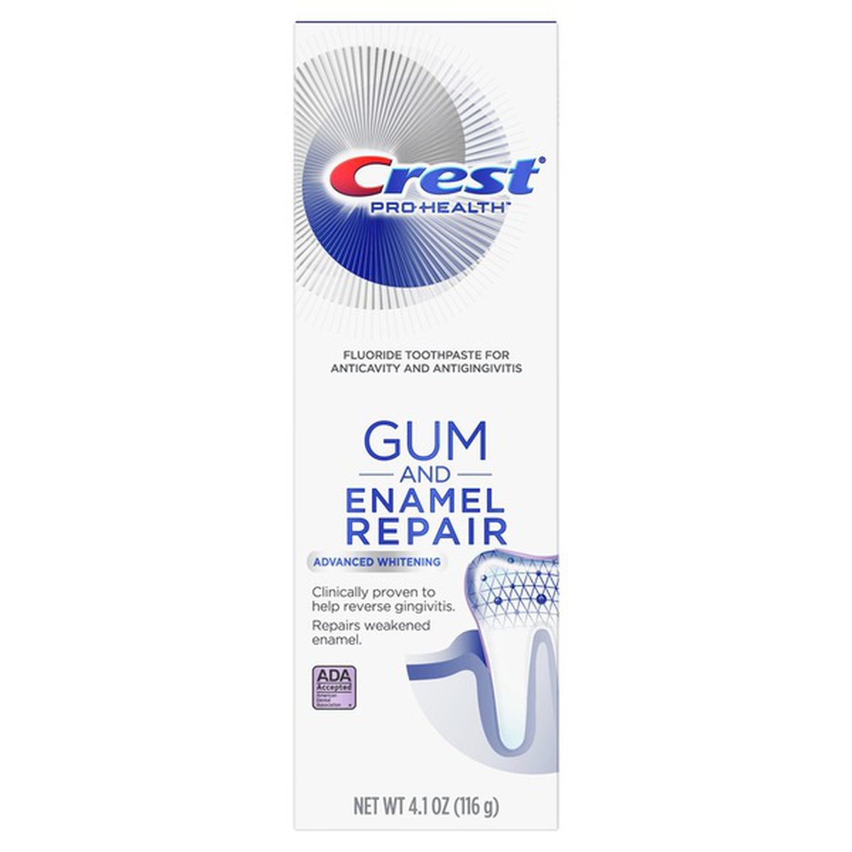 slide 1 of 1, Crest Toothpaste, Advanced Whitening, 4.1 oz