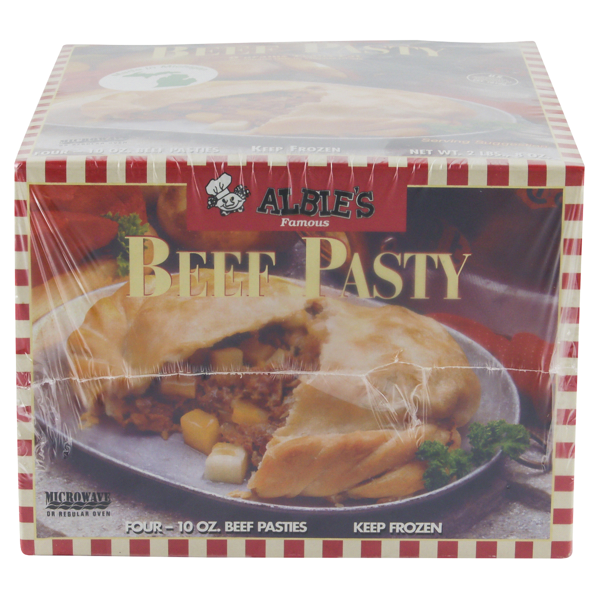 slide 1 of 1, Albie's Beef Pasty, 40 oz