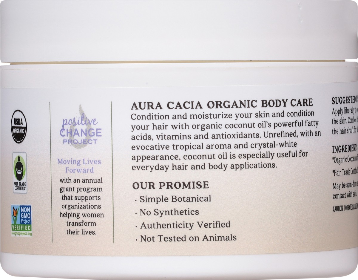 slide 3 of 9, Aura Cacia Organic Conditioning Coconut Oil 6.25 oz, 6.25 oz