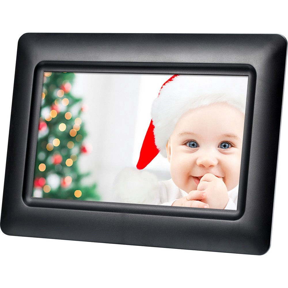 slide 4 of 4, 7" Screen Polaroid Digital Photo Frame - Black, 1 ct