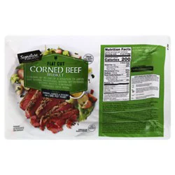 Signature Select Corned Beef Brisket Flat Cut - 3.50 Lb