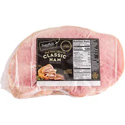 Signature Select Ham Butt Hickory Smoked Half - 10 Lb