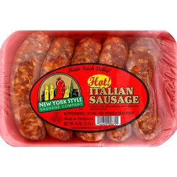 New York Style Sausage Company Hot Italian Sausage - 16 Oz