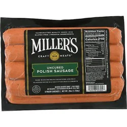 Millers Polish Sausage - 28 Oz