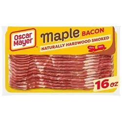 Oscar Mayer Naturally Hardwood Smoked Maple Bacon Slices - 16 Oz