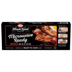 Hormel Black Label Microwave Ready Original Bacon - 12 Oz.