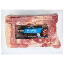 Signature Select Hickory Smoked Thick Cut Bacon Value Pack - 48 Oz