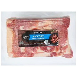 Signature Select Hickory Smoked Thick Cut Bacon Value Pack - 48 Oz