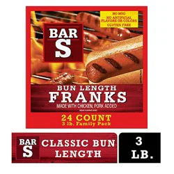 Bar-S Franks Bun Length Family Pack 24 Count - 48 Oz