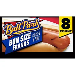 Ball Park Bun Length Classic Hot Dogs - 8 Count