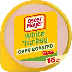 Oscar Mayer Lean Oven Roasted White Turkey Sliced Lunch Meat Pack - 16 Oz
