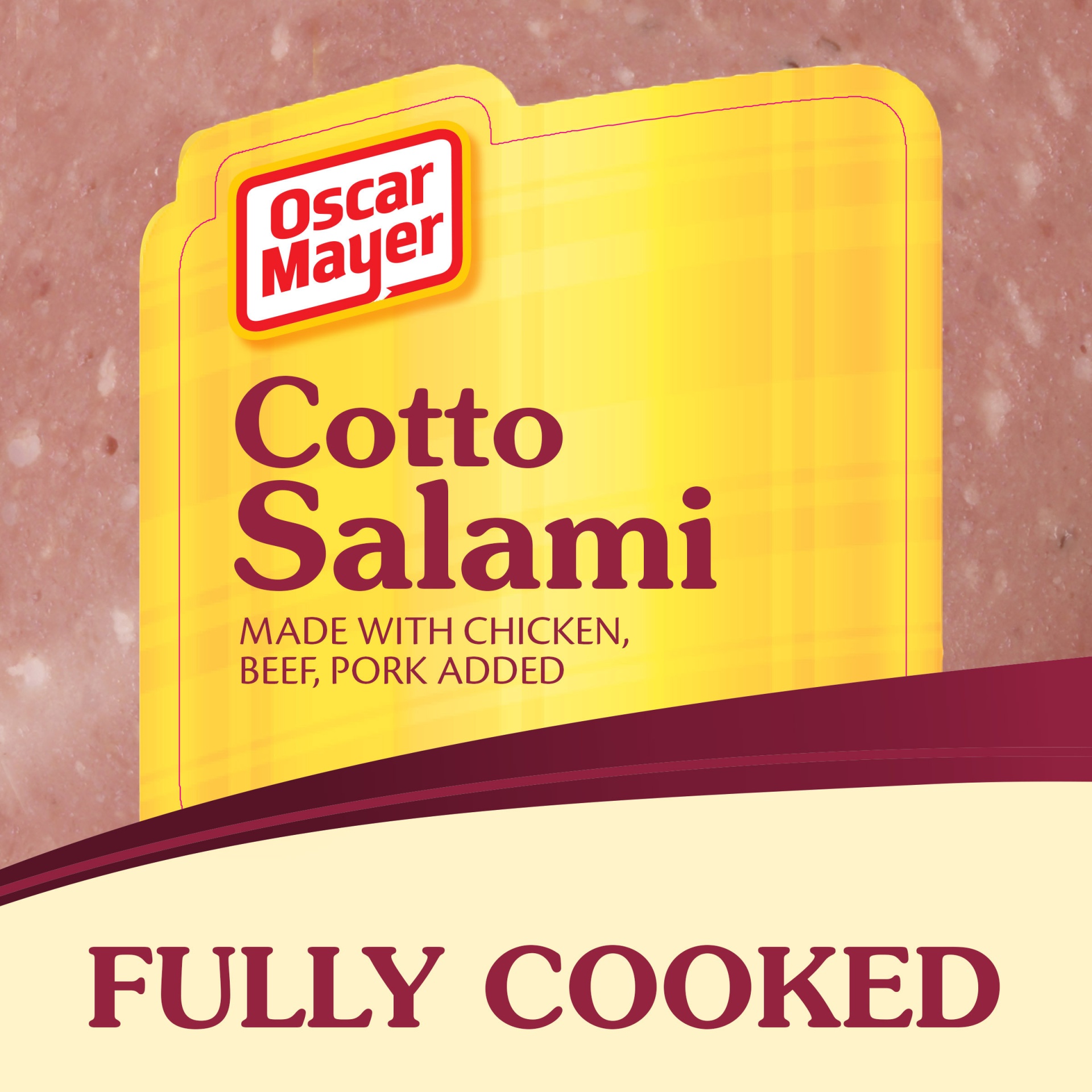 slide 2 of 5, Oscar Mayer Cotto Salami Made with Chicken And Beef, Pork Added Sliced Lunch Meat Pack, 16 oz