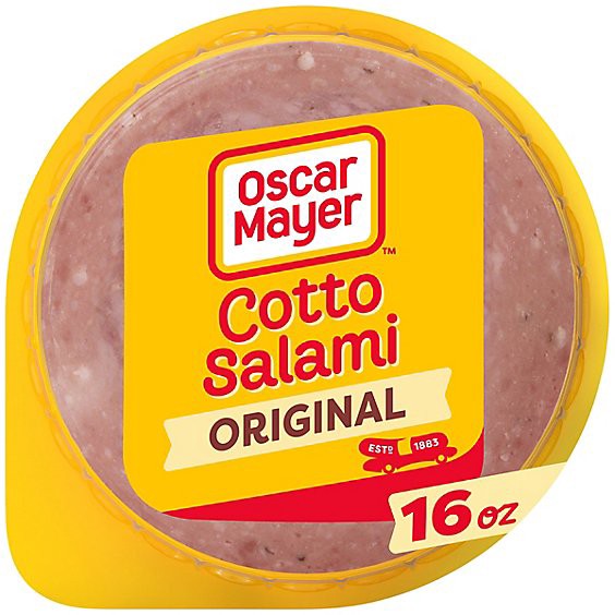 slide 1 of 1, Oscar Mayer Cotto Salami Made With Chicken And Beef Pork Added Sliced Lunch Meat Pack - 16 Oz, 16 oz