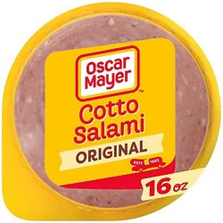 Oscar Mayer Cotto Salami Made With Chicken And Beef Pork Added Sliced Lunch Meat Pack - 16 Oz