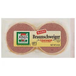 Jones Dairy Farm Sliced Braunschweiger - 8 Oz