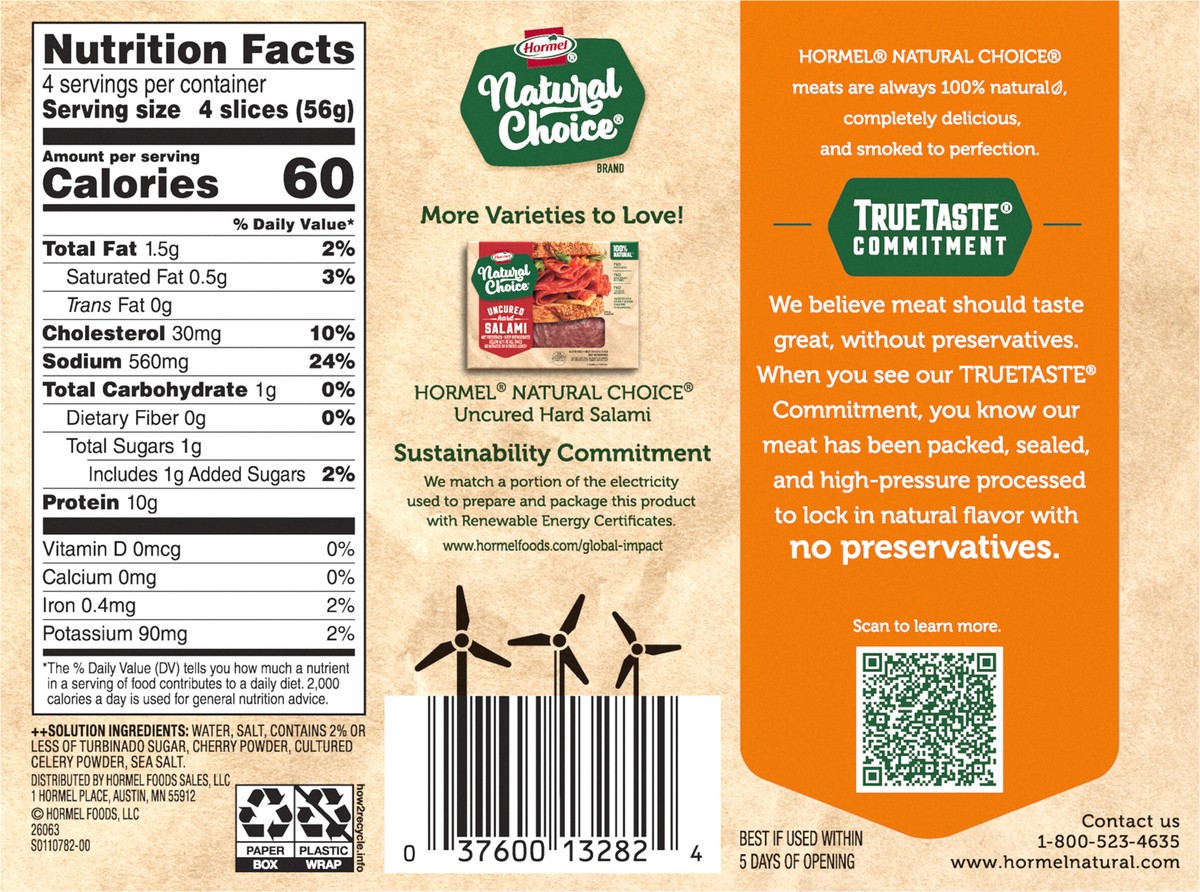 slide 2 of 9, Hormel Natural Choice Ham Smoked - 8 Oz, 8 oz