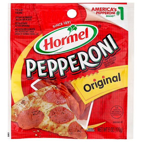 slide 1 of 10, Hormel Original Pepperoni - 6 Oz, 6 oz