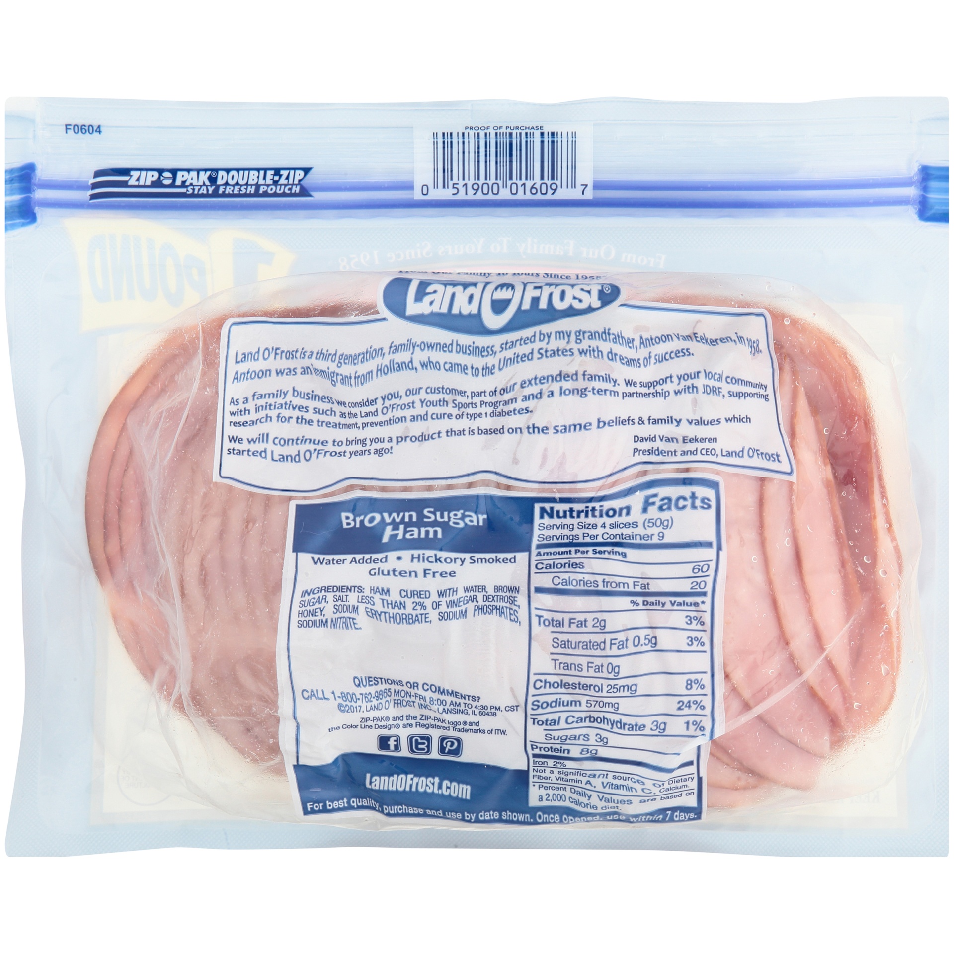 slide 2 of 6, Land O' Frost Land O'Frost Premium Lunchmeat Sliced Smoked Honey Turkey, 16 oz, 