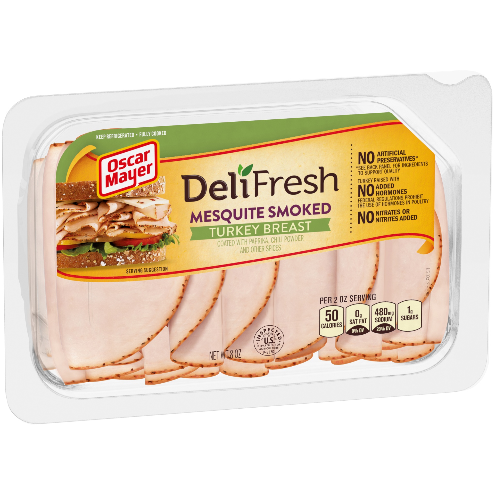 Oscar Mayer Deli Fresh Mesquite Smoked Turkey Breast Sliced Lunch Meat ...